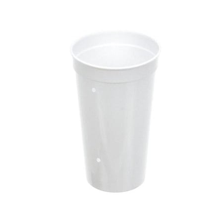 CUP ONLY, WHITE PLASTIC